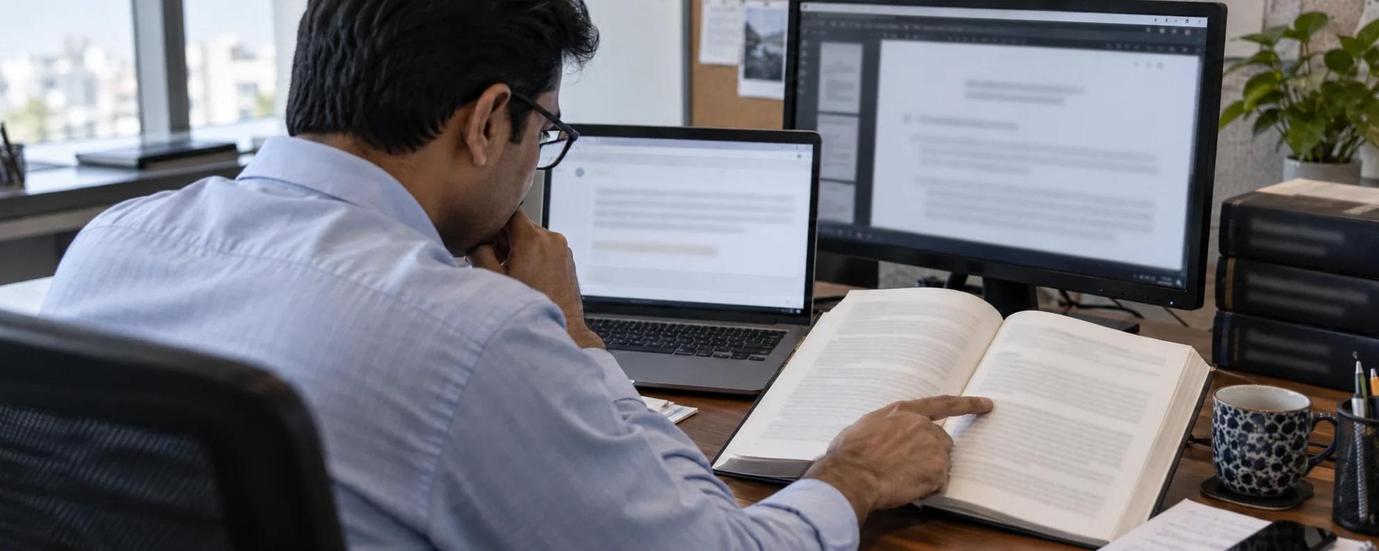 A tax professional checking an AI-generated legal citation against an authoritative source